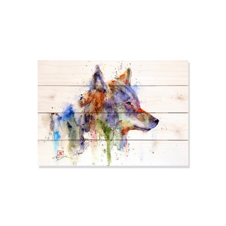 RICKI&APOSS RUGS 20 x 14 in. The Coyote Wall Art RI894617